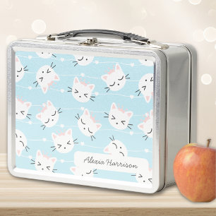 Niedlich Kawaii Cat Kitten Name Metall Brotdose