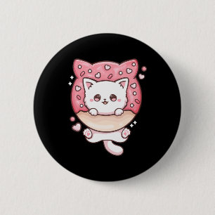 Niedlich Kawaii Cats Donut Anime Lover Otaku Fun C Button