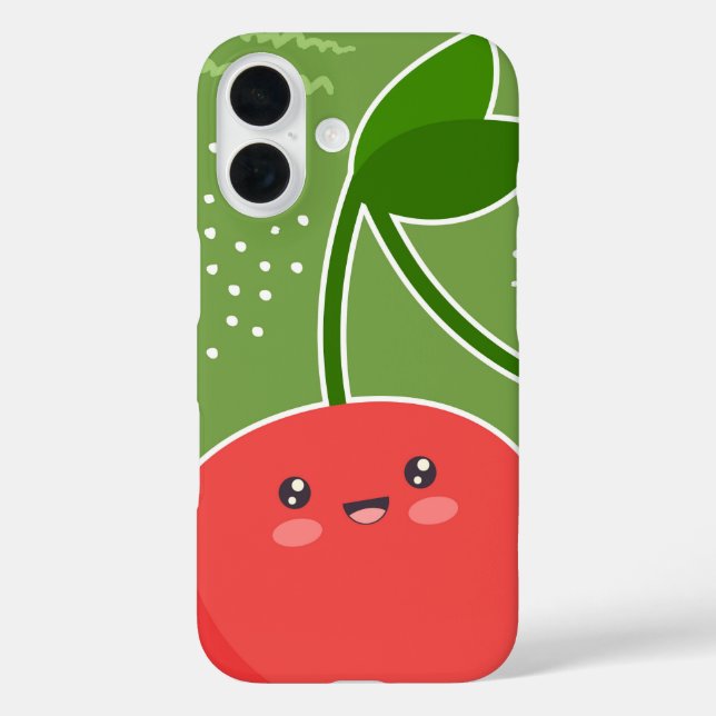 Niedlich Kawaii Cherry Case-Mate iPhone Hülle (Rückseite)