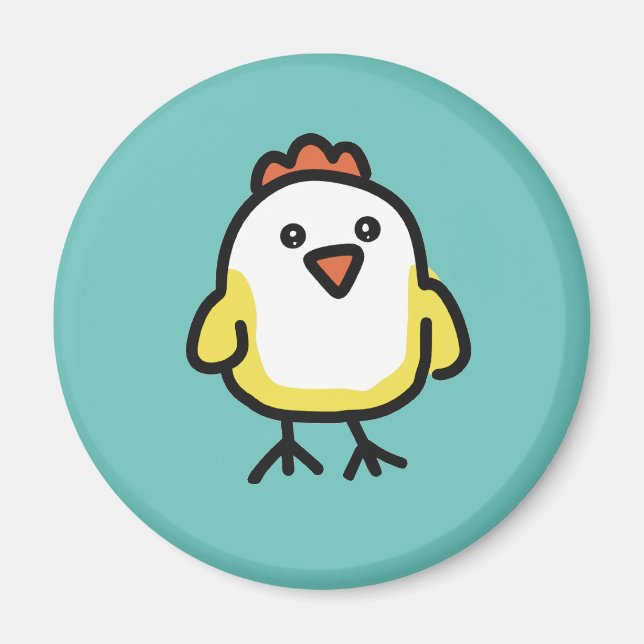 Niedlich Kawaii Chicken Chick Magnet (Vorne)