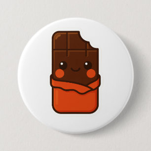 Niedlich Kawaii Chocolate Bar Button