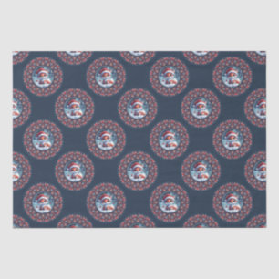 Niedlich Kawaii Christmas Fox Polka Dot Mandala Seidenpapier