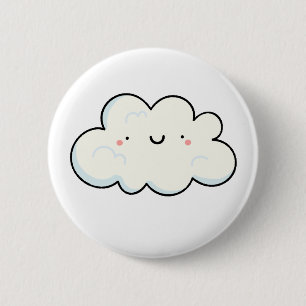 Niedlich Kawaii Cloud Button