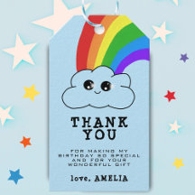 Niedlich Kawaii Cloud Rainbow Kid`s Geburtstag Vie