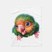 Niedlich Kawaii Colorful Baby Parrot