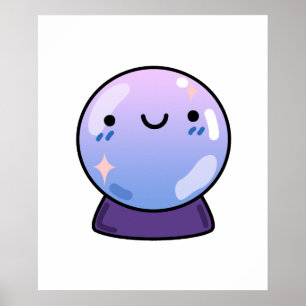 Niedlich Kawaii Crystal Ball Poster