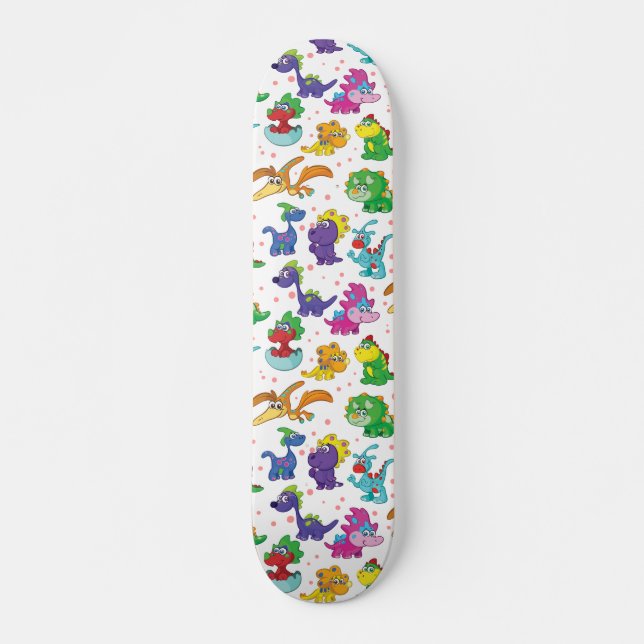 Niedlich Kawaii Dinosaurier Skateboard (Vorne)
