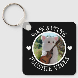 Niedlich Kawaii Elegant Pawsitive Plushie Vibes Fo Schlüsselanhänger
