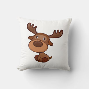 Niedlich Kawaii Elk Deer Funny Alaska Elch Kissen