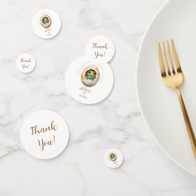 Niedlich Kawaii Gecko Lizard Egg Babydusche Konfetti (Gruppe)