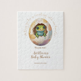 Niedlich Kawaii Gecko Lizard Egg Babydusche Puzzle