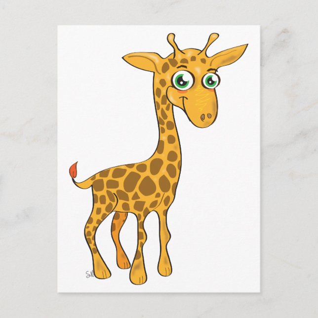 Niedlich Kawaii Giraffe Postkarte (Vorderseite)