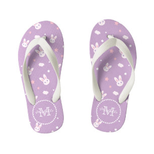 Niedlich Kawaii Girly Pink Bunny Rabbit Pastel Lil Kinderbadesandalen