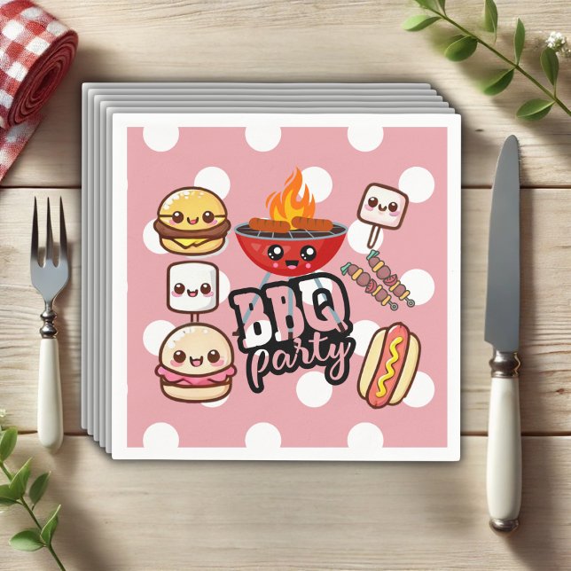 Niedlich Kawaii GRILLEN Party Babydusche Serviette (Von Creator hochgeladen)