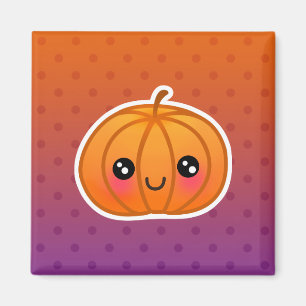 Niedlich Kawaii Halloween Cartoon Pumpkin Design Magnet