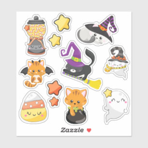 Niedlich Kawaii Halloween Stickers Aufkleber