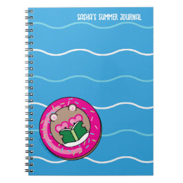Niedlich Kawaii Hamster Booklover Summer Notebook Notizblock