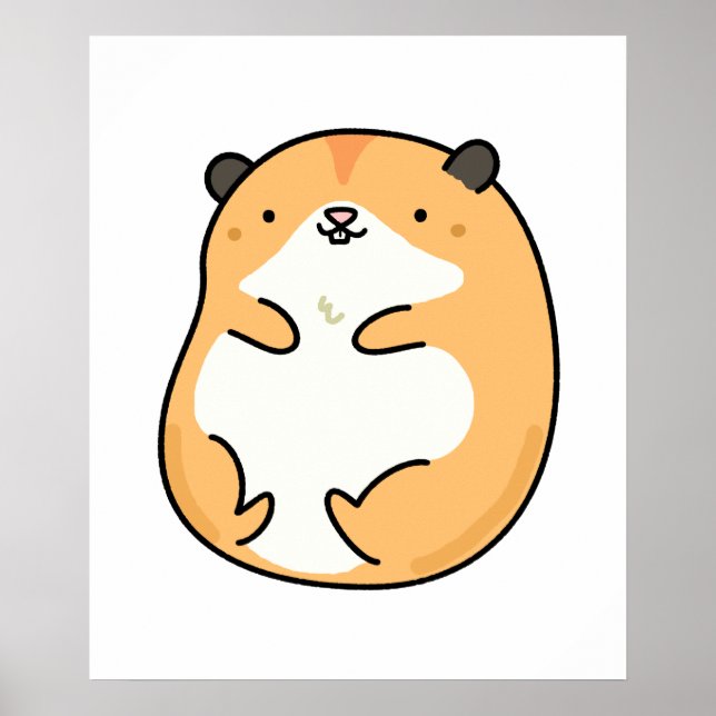 Niedlich Kawaii Hamster Poster (Vorne)