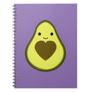 Niedlich Kawaii Happy Liebe Avocado Notizblock