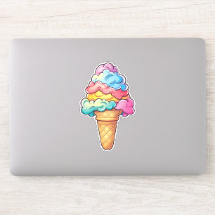 Niedlich Kawaii Ice Creme Cone Süße Leckerei Aufkleber