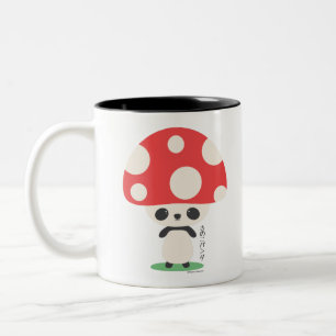 Niedlich Kawaii Japanisch Kinoko Mushroom Panda Zweifarbige Tasse
