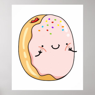 Niedlich Kawaii Jelly Donut Poster