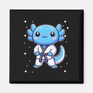 Niedlich Kawaii Karate Axolotl Martial Arts Magnet