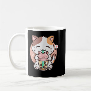 Niedlich Kawaii Katze Boba Blubble Milk Tee Anime  Kaffeetasse