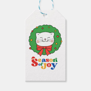 Niedlich Kawaii Katze Weihnachtsfeiertag Jahreszei Geschenkanhänger