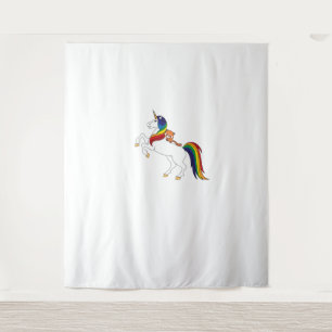 Niedlich Kawaii Kids Unicorn Red Panda Lover T - S Wandteppich