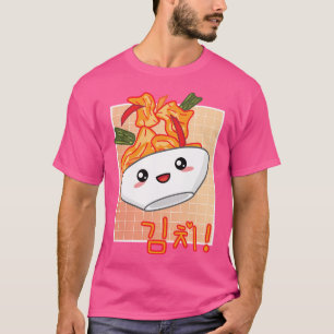 Niedlich Kawaii Kimchi Retro 90S Ästhetische Korea T-Shirt