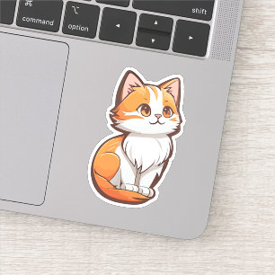 Niedlich Kawaii Kitten Aufkleber