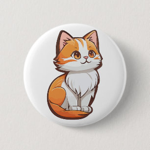 Niedlich Kawaii Kitten Button