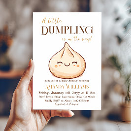 Niedlich Kawaii Kleine Dumpling Babydusche Einladung