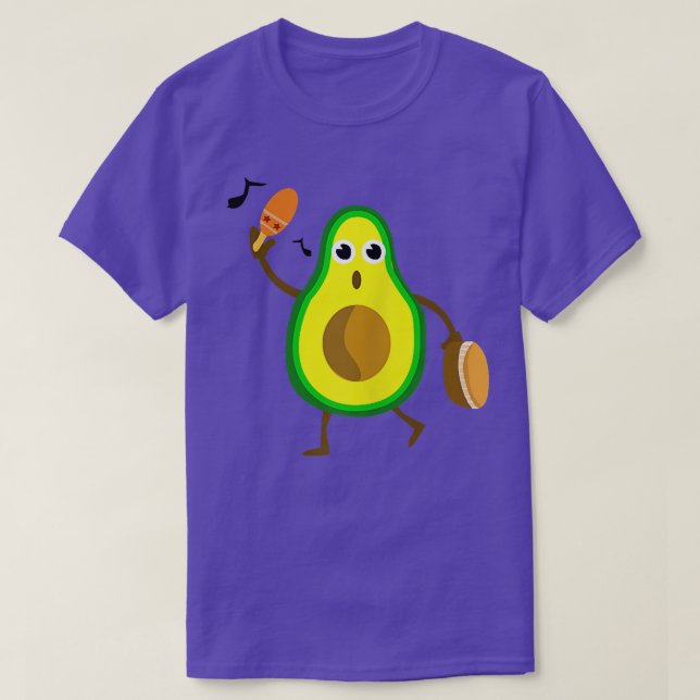 Niedlich Kawaii Lebender Musiker Avocado Addict Ma T-Shirt (Design vorne)