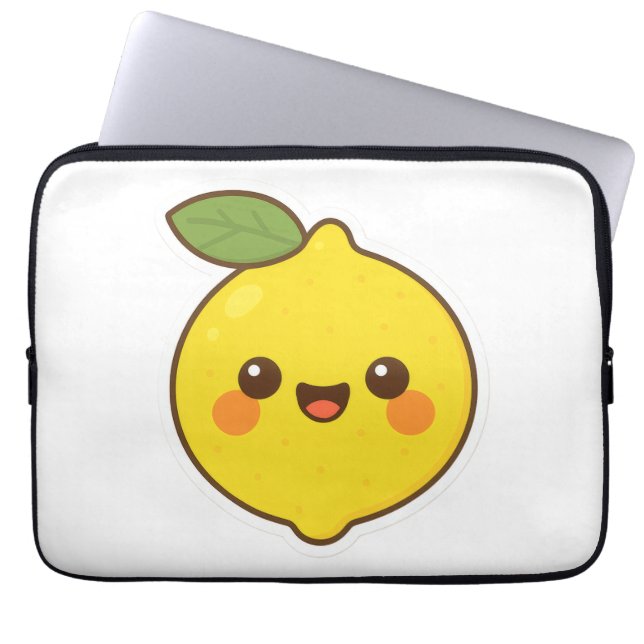 Niedlich Kawaii Lemon Laptopschutzhülle (Vorderseite)