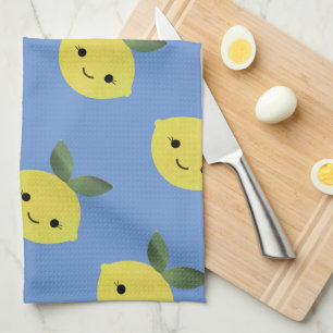 Niedlich Kawaii Lemon Muster Geschirrtuch