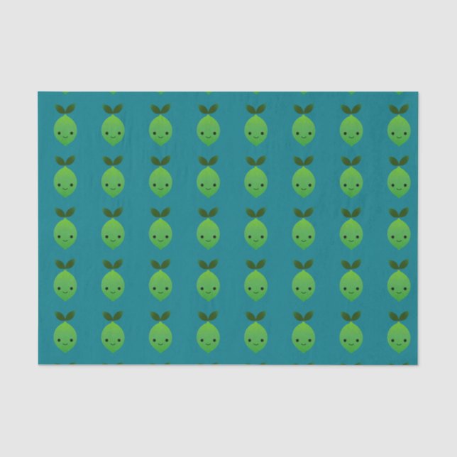 Niedlich Kawaii Limon Seidenpapier (Vorderseite)