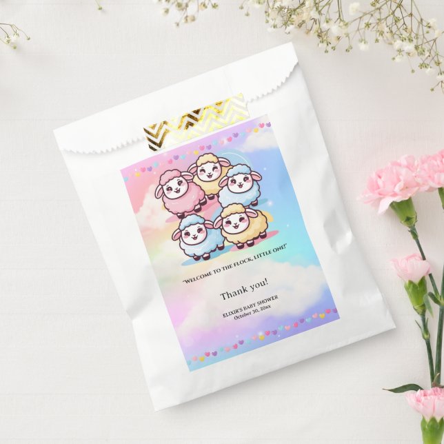 Niedlich Kawaii Little Lamb Baby Dusche Geschenktütchen (Versiegelt)