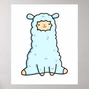 Niedlich Kawaii Llama Poster