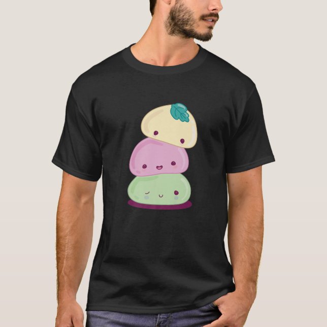 Niedlich Kawaii Mochi Dessert Lover Food Mochi Ges T-Shirt (Vorderseite)