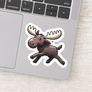 Niedlich Kawaii Moose Aufkleber