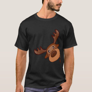 Niedlich Kawaii Moose Elk Deer Funny Alaska Moose T-Shirt