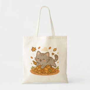 Niedlich Kawaii Naughty Kitty Cat Herbst Tragetasche