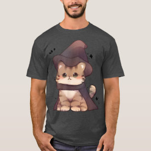 Niedlich Kawaii Neko KatzenHexe zu Halloween Teena T-Shirt
