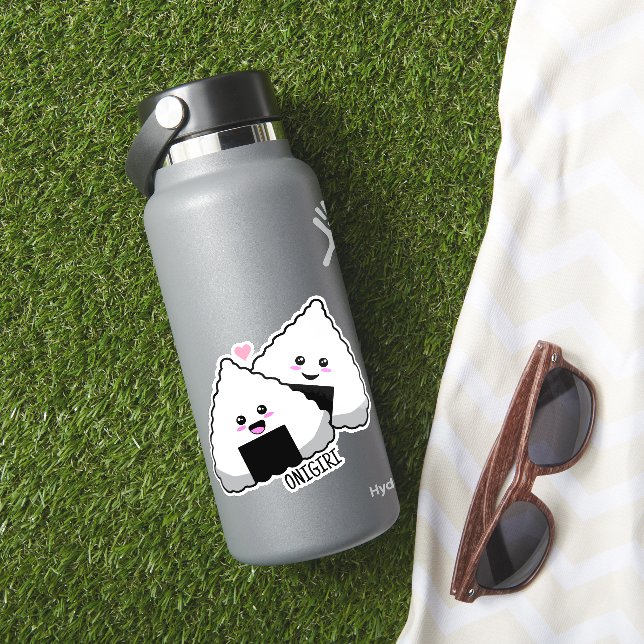 Niedlich Kawaii Onigiri japanisches Essen Aufkleber (HydroFlask Insitu)