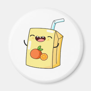 Niedlich Kawaii Orange Juice Magnet