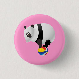 Niedlich Kawaii Panda auf Ball Button