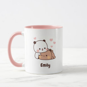 Niedlich Kawaii Panda   Personalisiert Name hinzuf Tasse