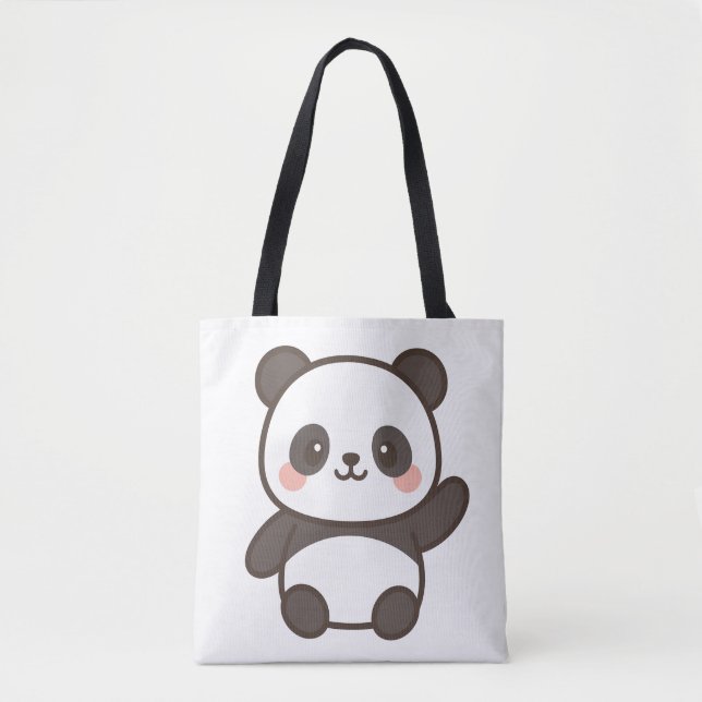 Niedlich Kawaii Panda Tote Bag 🐼 👜 (Vorderseite)